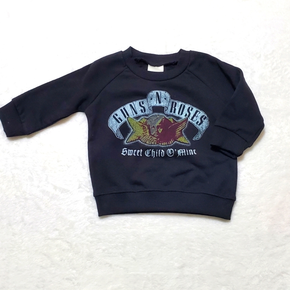 Guns & Roses Black Sweatshirt Kids 3M